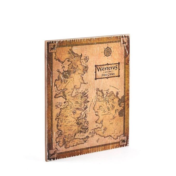 Дерев'яний постер "Game of Thrones # 25 Vintage Map"