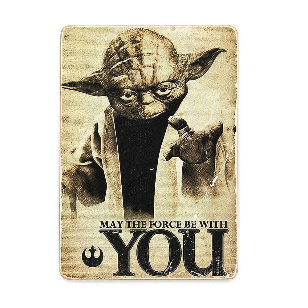 Деревянный постер "Star Wars #6 May the Force be with You"
