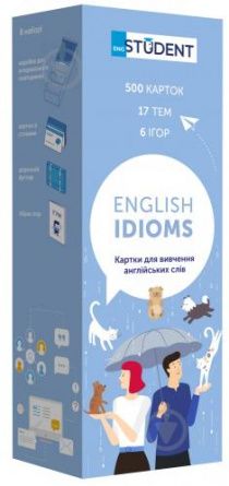 Картки англійських слів ENGLISH STUDENT - ENGLISH IDIOMS