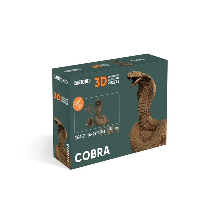Картонний 3Д пазл "COBRA"