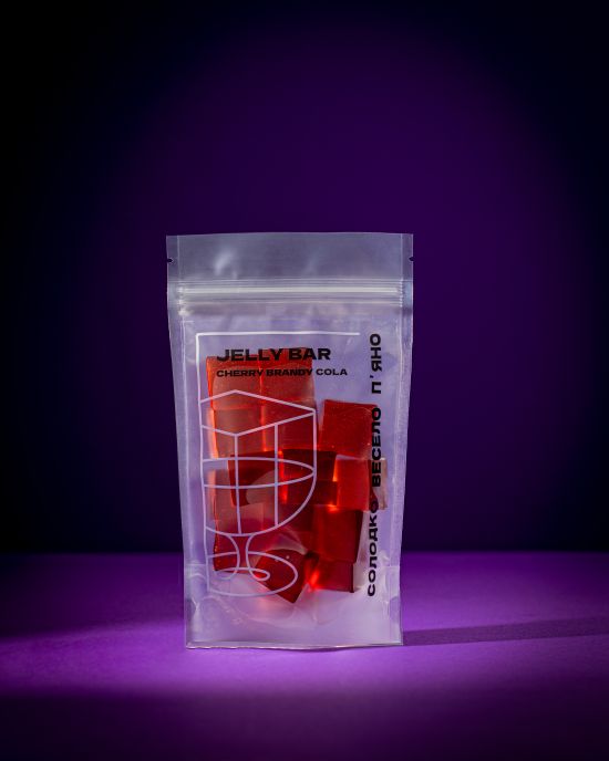 Алкогольні желейні цукерки Jelly Bar Вишнева бренді кола