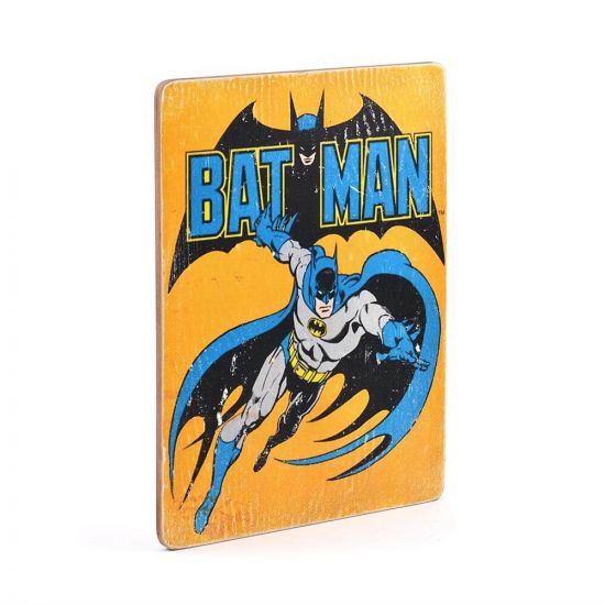 Деревянный постер "Batman #4 vintage comic"