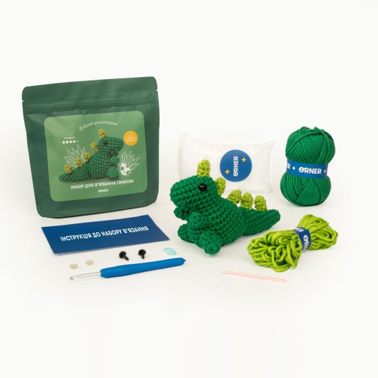 Набір для в'язання гачком «Динозавр»