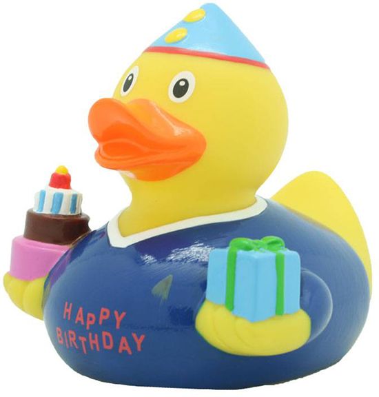 Утка FunnyDucks День Рождения (синяя)