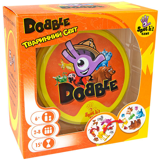Dobble Тваринний Світ (Доббл, Дабл)