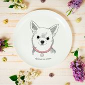 Тарілка "Чихуахуа-дівчинка"