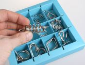 Набір металевих головоломок 10 Metal Puzzle Blue