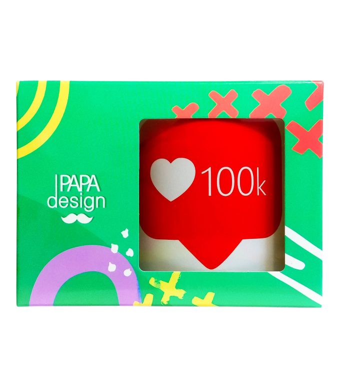 Чашка матова "100k"