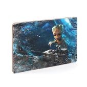 Деревянный постер "Baby Groot with bomb"