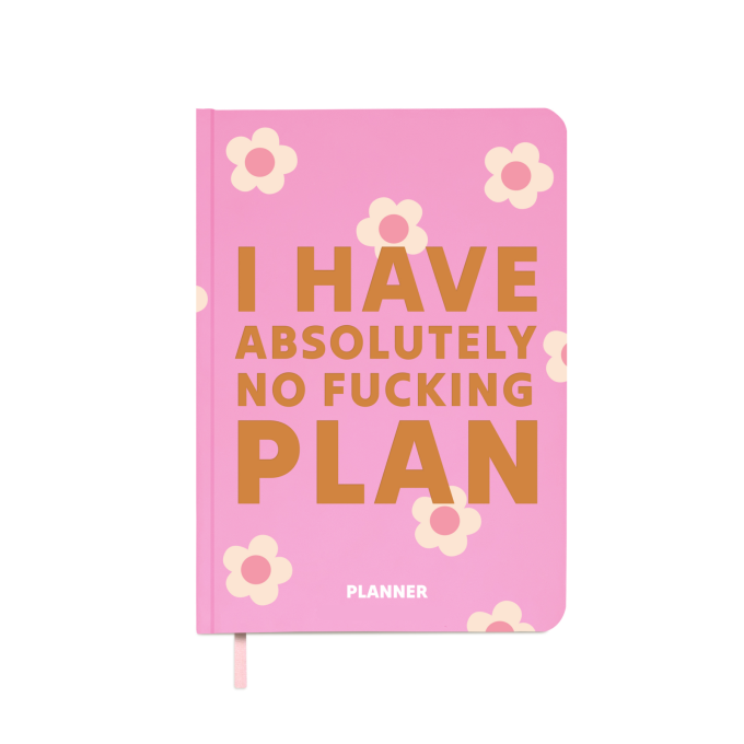 Мініпланер ORNER "I HAVE ABSOLUTELY NO PLAN mini" рожевий