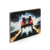 Деревянный постер "Back to the future. Назад в будущее. Де Лореан"