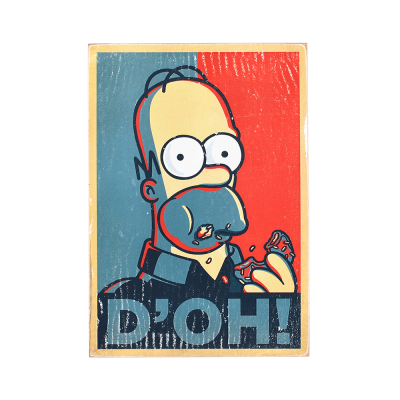 Дерев'яний постер "The Simpsons # 9 D`OH!"