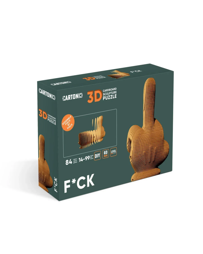 Картонний 3Д пазл "F*UCK"
