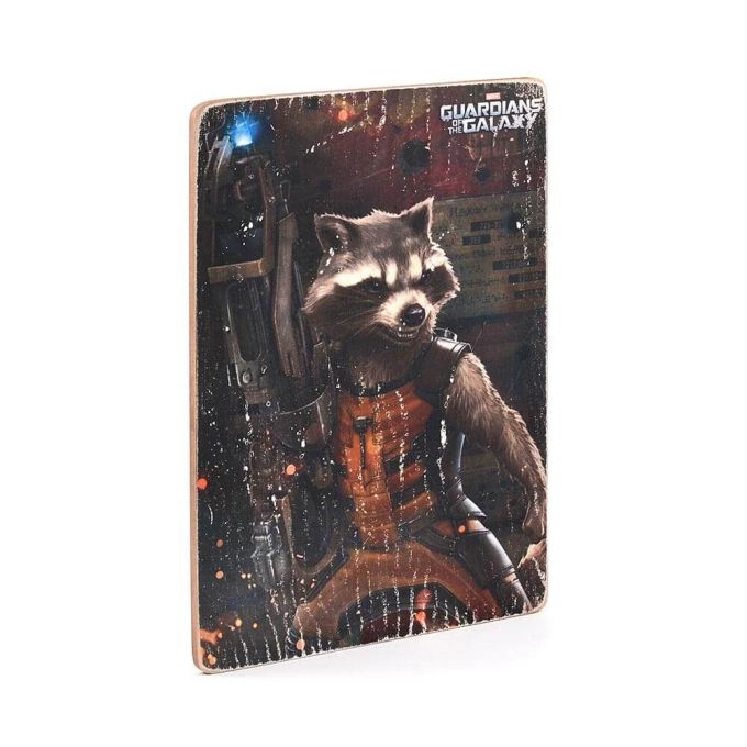 Дерев'яний постер "Guardians of the Galaxy Rocket"