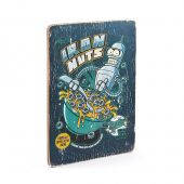 Деревянный постер "Futurama #1 Iron Nuts"