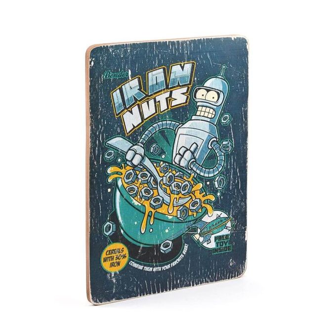 Дерев'яний постер "Futurama # 1 Iron Nuts"