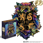 Фигурный деревянный пазл Гарри Поттер - Хогвартс (Neonly)