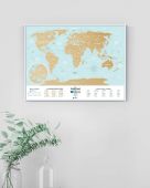 Скретч Карта Світу Travel Map Holiday Lagoon Скретч Карта Світу Travel Map Holiday Lagoon