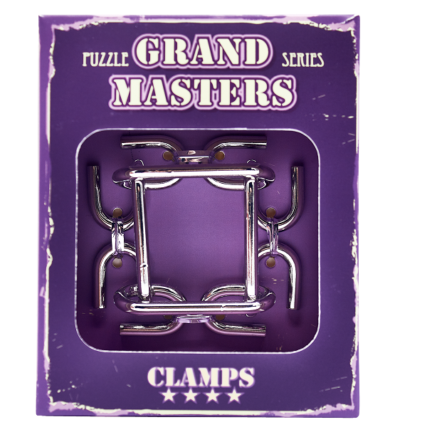 Металева головоломка Grand Master Puzzles CLAMPS violet