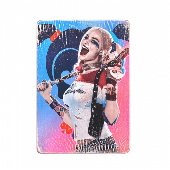 Деревянный постер "Harley Quinn #2 (vertical)"