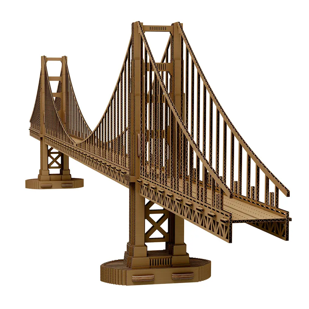 Картонний 3Д пазл "Міст Золота Брама"