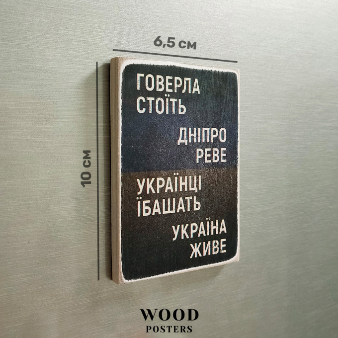 Магніт  "Говерла стоїть, Дніпро реве"