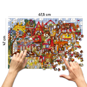 Пазл «Школа Мяугії та чародійства» 1000 елементiв