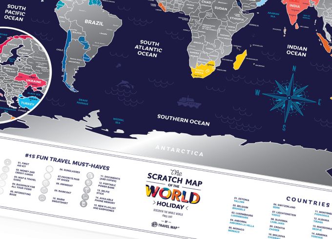 Скретч Карта Світу Travel Map Holiday