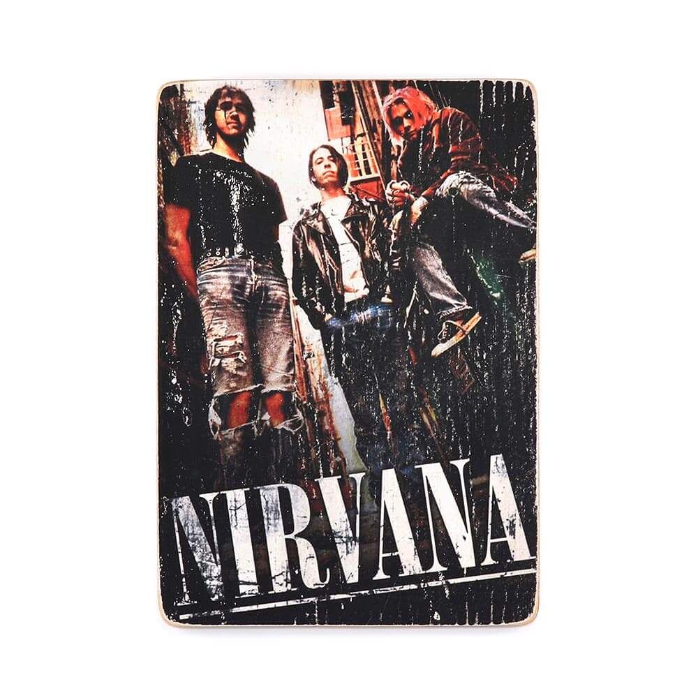 Деревянный постер "Nirvana #5"