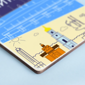 Дерев'яний постер "Київ. Мінімалізм”