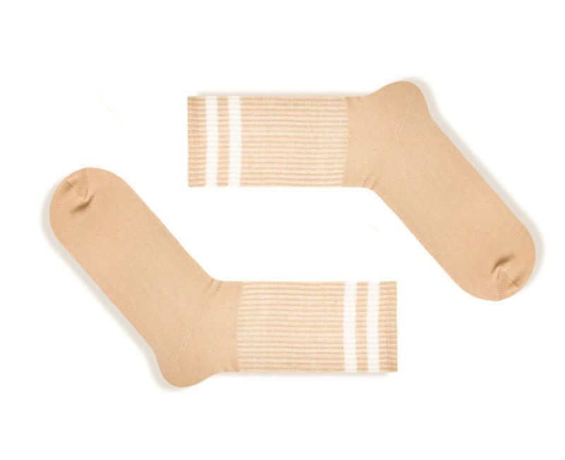 Шкарпетки SOX бежеві з білими смужками 41-45