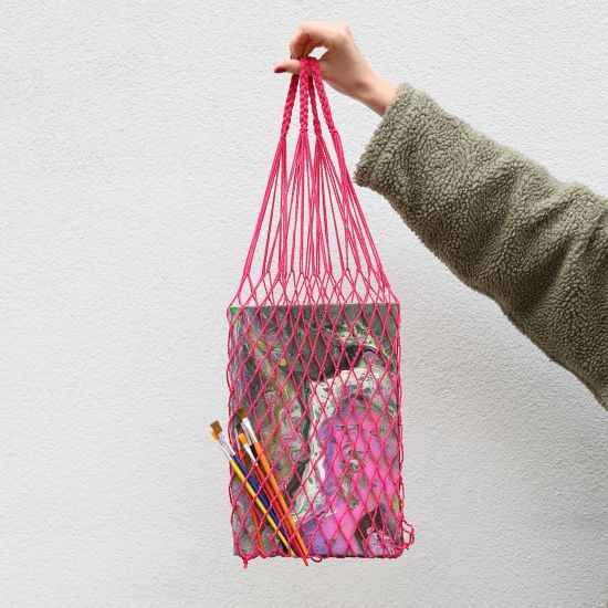 Авоська крученая нитка (Фуксия)