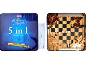 5 в 1 (шашки, шахи, нарди, доміно, хрестики-нулики)