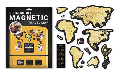 Скретч Карта Мира Travel Map MAGNETIC World