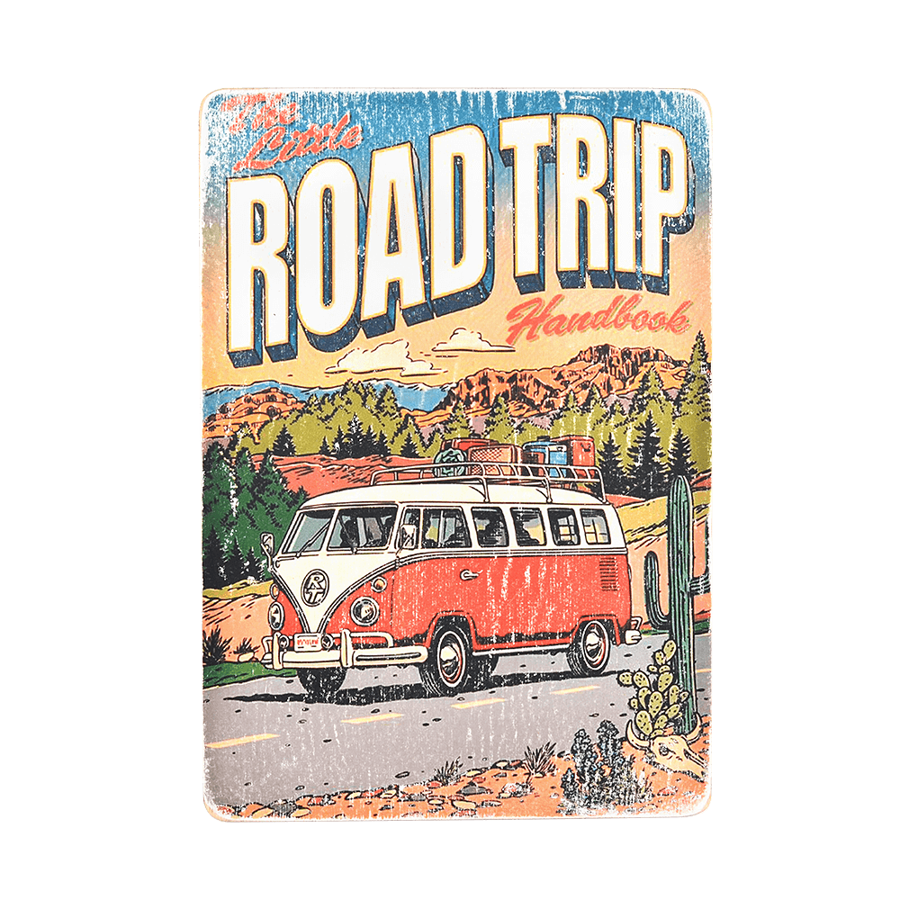 Деревянный постер "VW #4 The little Road Trip"