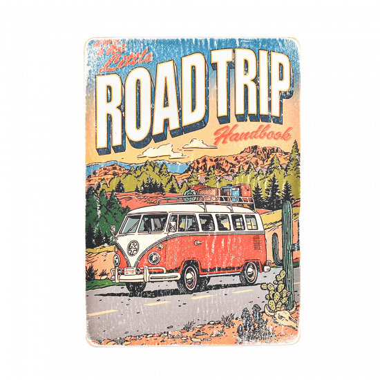 Деревянный постер "VW #4 The little Road Trip"
