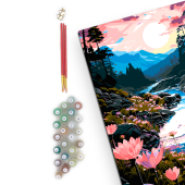 Картина по номерам "Лотосы"