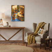 Картина по номерам "Капибары в книжном магазине"