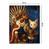 Картина по номерам "Кот престолов"