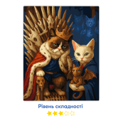 Картина по номерам "Кот престолов"