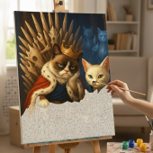 Картина по номерам "Кот престолов"