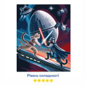 Картина по номерам "Кошачьи войны"