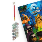 Картина по номерам "Коты-колдуны"