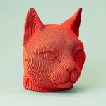 Картонный 3Д пазл "Cat"