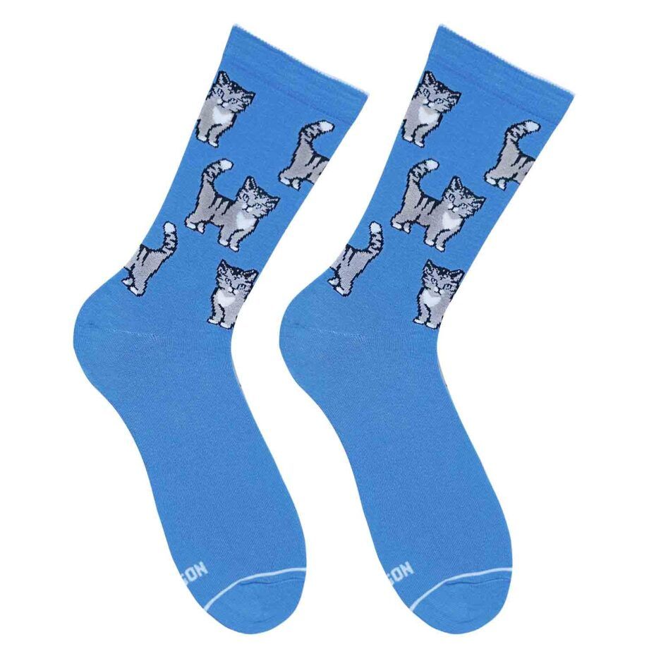 Шкарпетки Дід Носкарь Котики сині