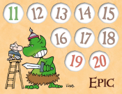 Аксессуар Манчкин. Набор счетчиков уровней Аксессуар Манчкин. Набор счетчиков уровней