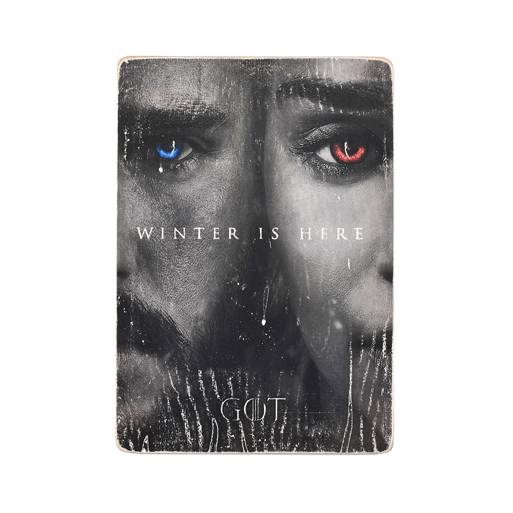 Деревянный постер "Game of Thrones #48 Winter is here"