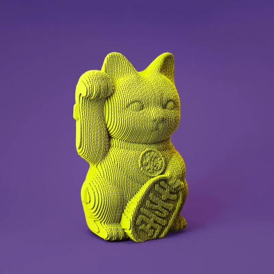 Картонний 3Д пазл "Lucky Cat"