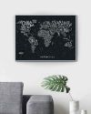 Скретч Карта Мира Travel Map LETTERS World