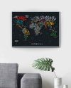 Скретч Карта Мира Travel Map LETTERS World